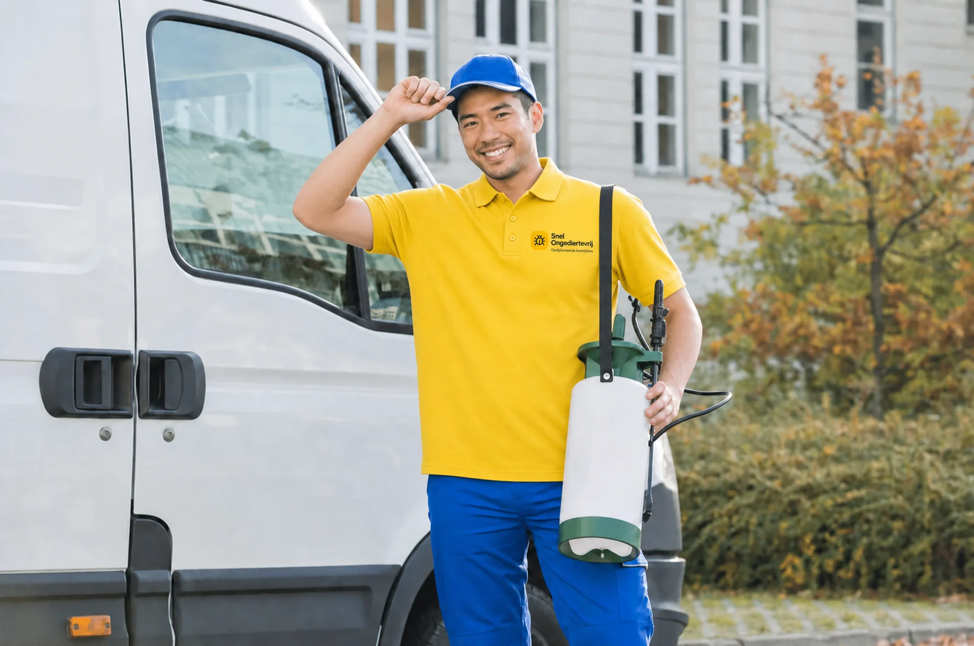 Thomas de Groot van De Groot Ongedierteservice, actief in Epe