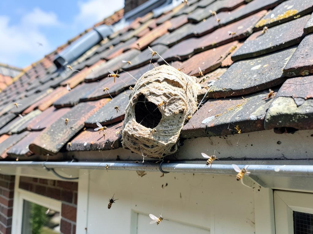 Wespennest onder de dakpannen: wat u wel en niet moet doen